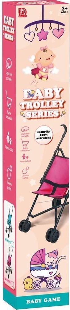 LUNA ΚΑΡΟΤΣΙ ΚΟΥΚΛΑΣ LUNA TOYS ΡΟΖ