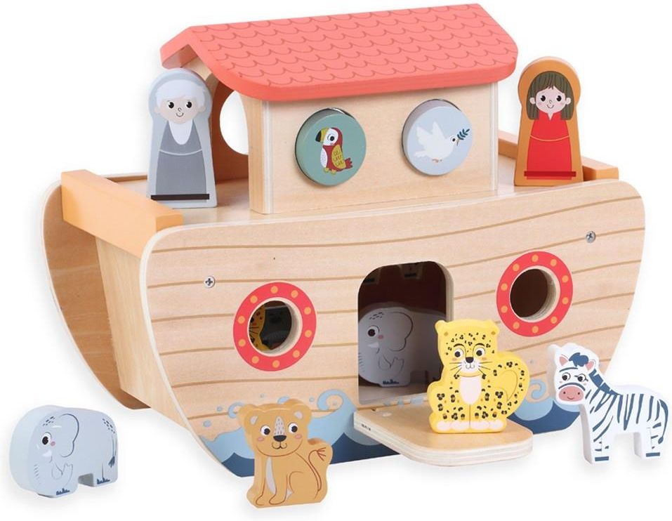 MATTEL ΚΙΒΩΤΟΣ ΤΟΥ ΝΩΕ LUNA TOYS ΞΥΛΙΝΗ ΜΕ ΖΩΑΚΙΑ