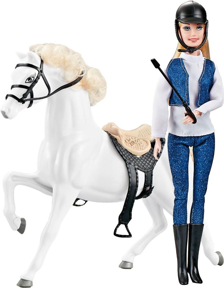 ΚΟΥΚΛΑ 29 ΕΚ ΜΕ ΑΛΟΓΟ ΛΕΥΚΟ LUNA TOYS