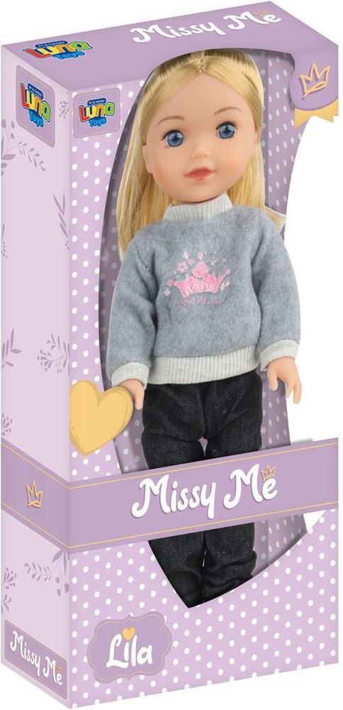 LUNA ΚΟΥΚΛΑ LILA 35 EK LUNA TOYS ΜΕ ΗΧΟ