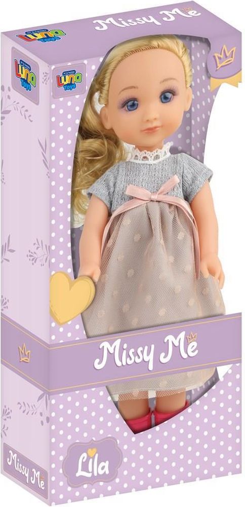 LUNA ΚΟΥΚΛΑ LILA 35 EK LUNA TOYS ΜΕ ΗΧΟ