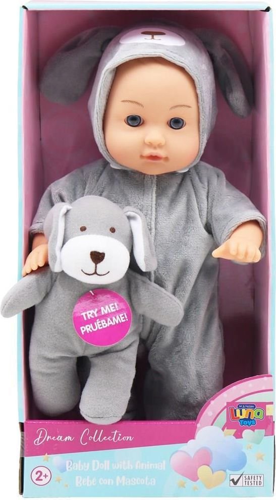 ΚΟΥΚΛΑ ΜΩΡΟ LUNA ΜΕ ΖΩΑΚΙ ΚΑΙ ΗΧΟ ΣΕ 3 ΣΧΕΔΙΑ