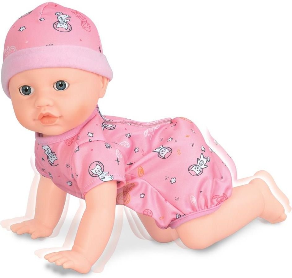 LUNA ΚΟΥΚΛΑ ΜΩΡΟ 40 CM LUNA ΔΙΑΔΡΑΣΤΙΚΗ ΠΟΥ ΜΠΟΥΣΟΥΛΑΕΙ