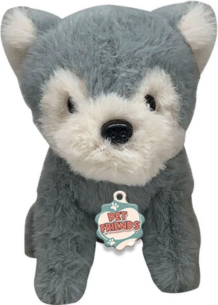 ΛΟΥΤΡΙΝΟΣ ΣΚΥΛΟΣ LUNA PET FRIENDS HUSKY 12 CM