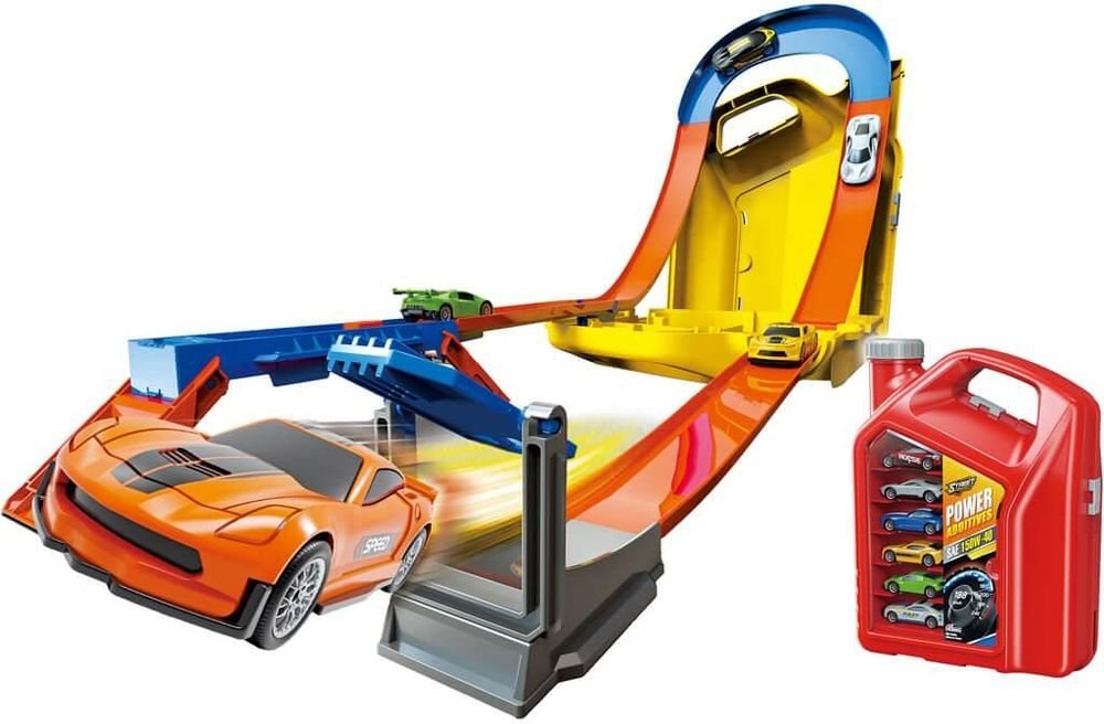 ΠΙΣΤΑ ΕΚΤΟΞΕΥΣΗΣ LUNA ΜΕ 6 ΜΕΤΑΛΛΙΚΑ ΟΧΗΜΑΤΑ ΚΑΙ ΜΠΕΤΟΝΙ ΚΟΚΚΙΝΟ