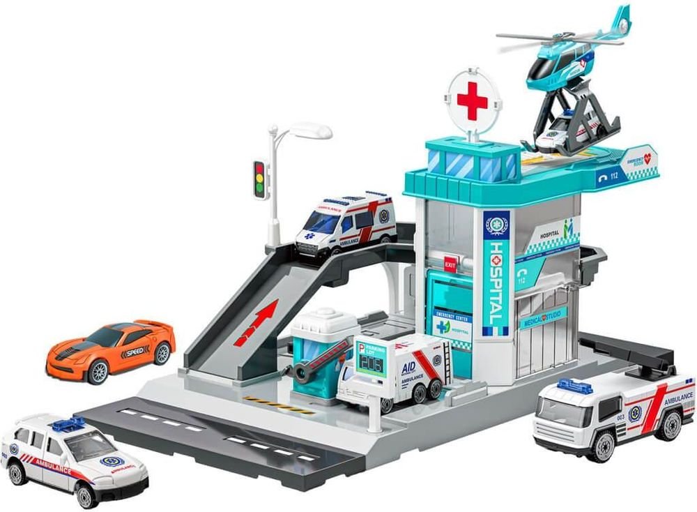 ΠΑΡΚΙΝΓΚ ΝΟΣΟΚΟΜΕΙΟ LUNA ME 2 ΜΕΤΑΛΛΙΚΑ ΟΧΗΜΑΤΑ 24 TMX LUNA