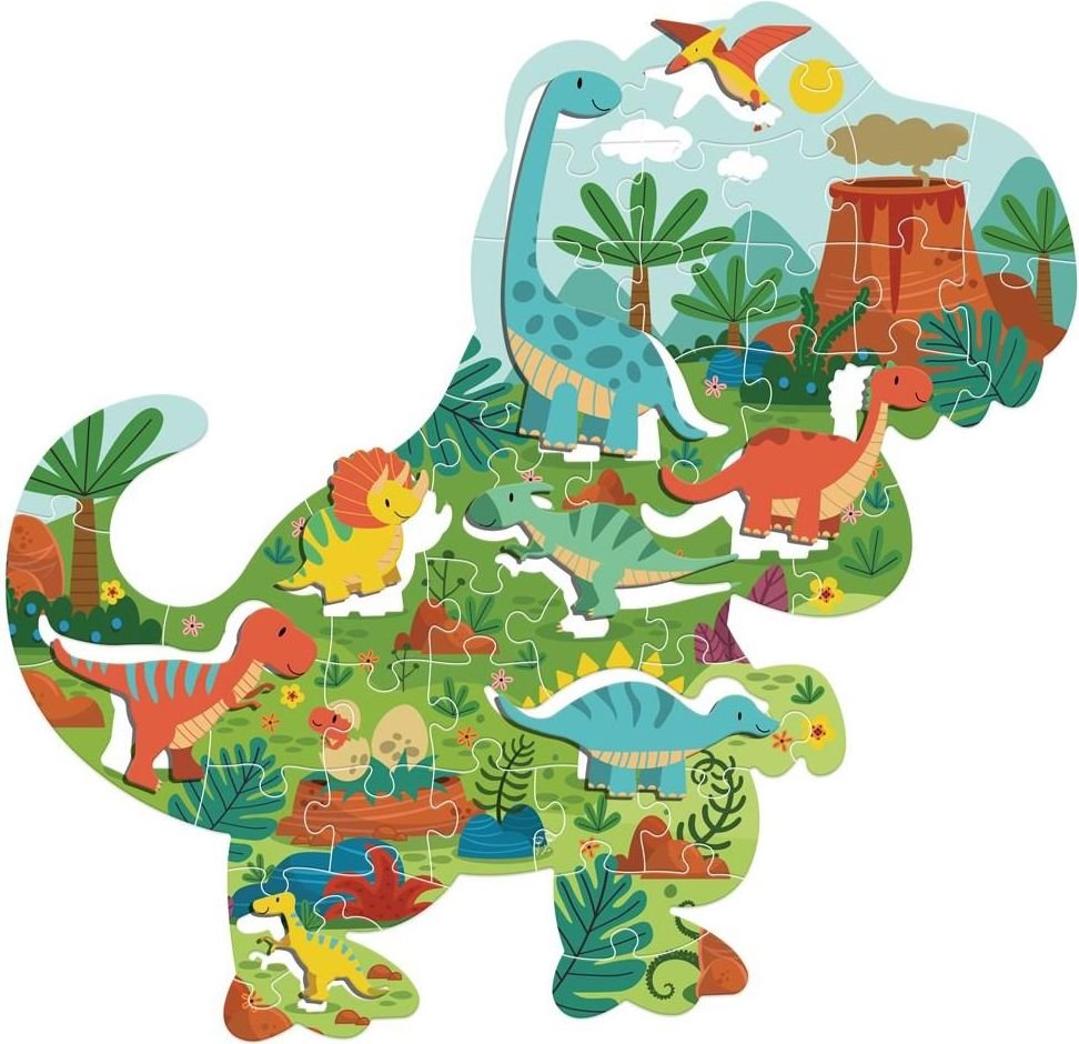 PUZZLE LUNA ΔΕΙΝΟΣΑΥΡΟΙ 48 ΤΜΧ ΜΕ 8 ΣΧΗΜΑΤΑ