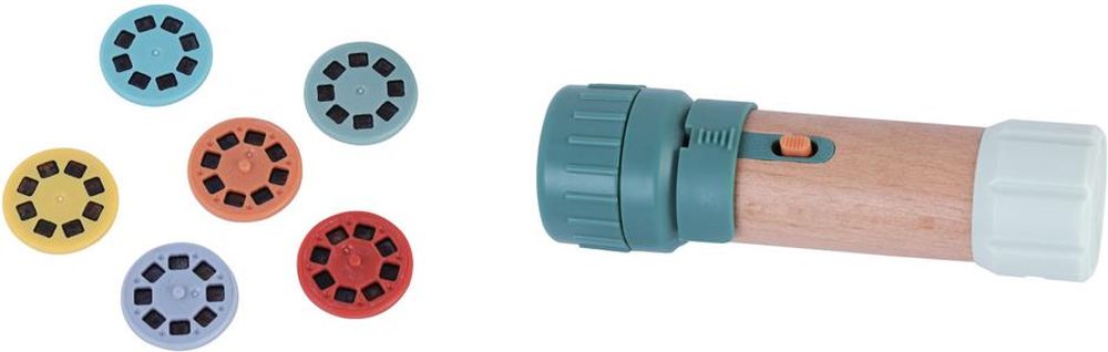 ΠΡΟΤΖΕΚΤΟΡΑΣ ΞΥΛΙΝΟΣ LUNA TOYS ΜΕ 6 ΔΙΣΚΟΥΣ