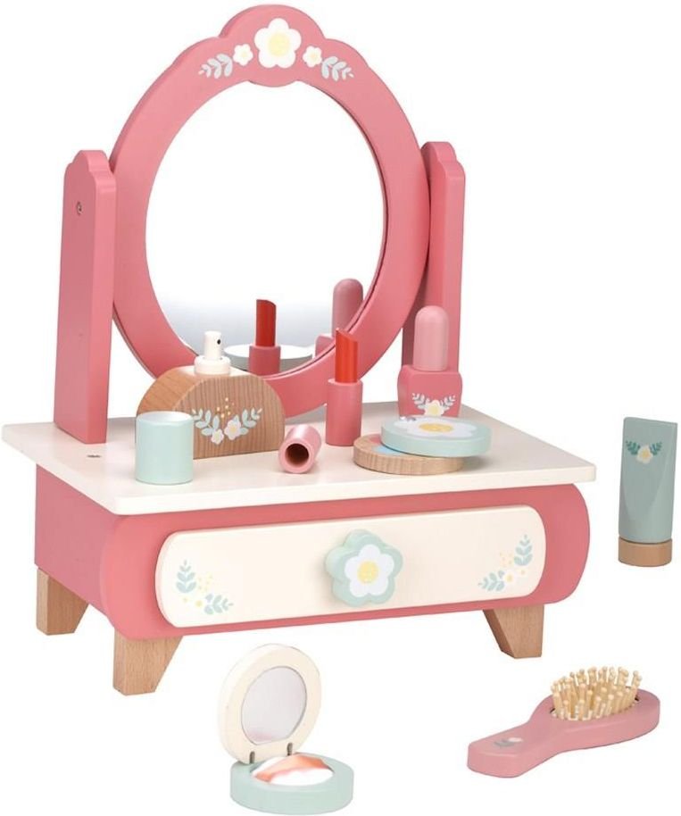 LUNA ΣΑΛΟΝΙ ΟΜΟΡΦΙΑΣ LUNA TOYS ΞΥΛΙΝΟ ΣΕΤ ΜΑΚΙΓΙΑΖ 8 ΤΜΧ