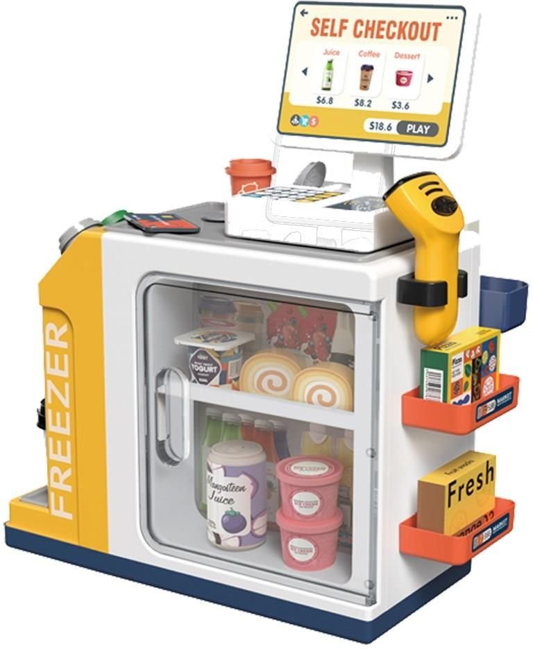 ΣΟΥΠΕΡ ΜΑΡΚΕΤ LUNA TOYS ΜΕ ΗΧΟ ΚΑΙ ΦΩΣ 46 ΤΜΧ ΠΟΡΤΟΚΑΛΙ LUNA