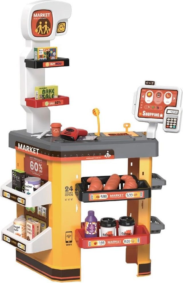 LUNA ΣΟΥΠΕΡ ΜΑΡΚΕΤ LUNA TOYS ΜΕ ΗΧΟ ΚΑΙ ΦΩΣ 52 ΤΜΧ