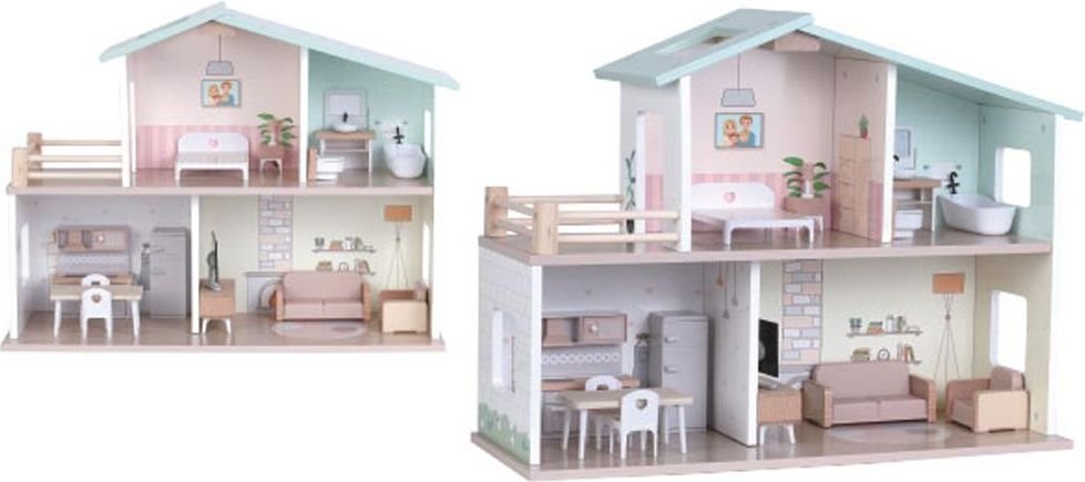 ΞΥΛΙΝΟ ΚΟΥΚΛΟΣΠΙΤΟ LUNA ΔΙΩΡΟΦΟ ΜΕ ΕΠΙΠΛΑ LUNA