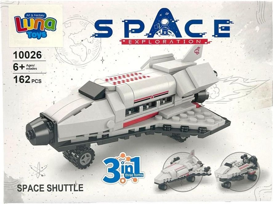 ΤΟΥΒΛΑΚΙΑ LUNA TRANSFORM SPACE EXPLORATION SPACE SHUTTLE 3 IN 1 LUNA