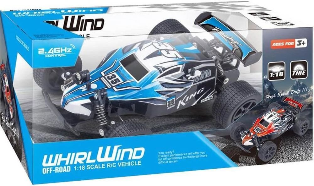 ΤΗΛΕΚΑΤΕΥΘΥΝΟΜΕΝΟ ΑΓΩΝΙΣΤΙΚΟ LUNA 2.4G ΜΠΛΕ 1:18 LUNA