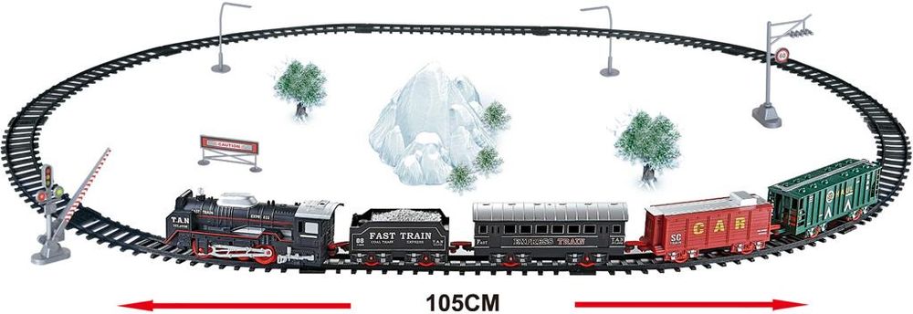 LUNA ΤΡΕΝΟ LUNA TOYS ΜΕ ΜΟΥΣΙΚΗ ΚΑΙ ΦΩΣ 20 ΤΜΧ