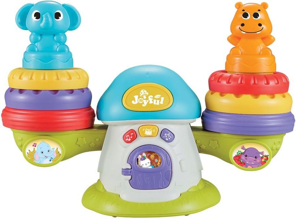 ΤΡΑΜΠΑΛΑ ΜΕ ΖΩΑΚΙΑ LUNA ΜΕ ΜΟΥΣΙΚΗ ΚΑΙ ΦΩΣ ΣΕ 2 ΣΧΕΔΙΑ LUNA