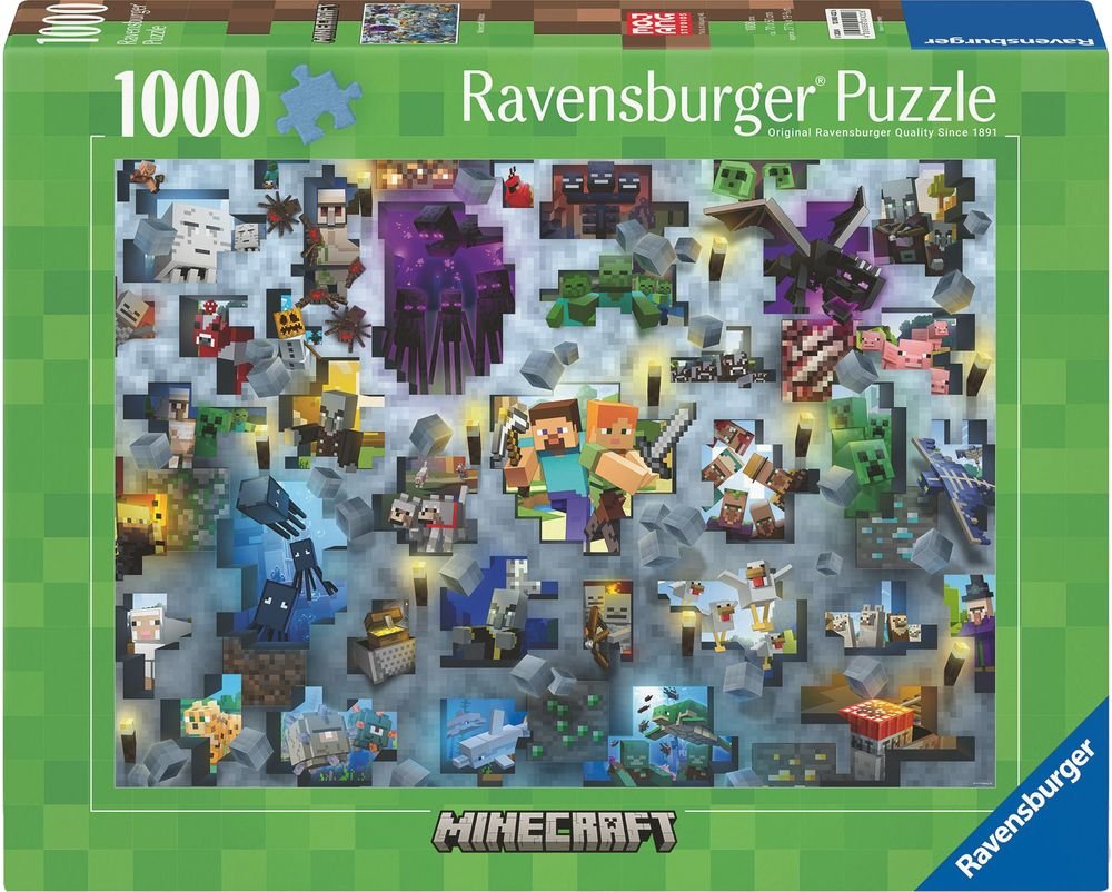 MINECRAFT - CHALLENGE RAVENSBURGER 1000 ΚΟΜΜΑΤΙΑ RAVENSBURGER