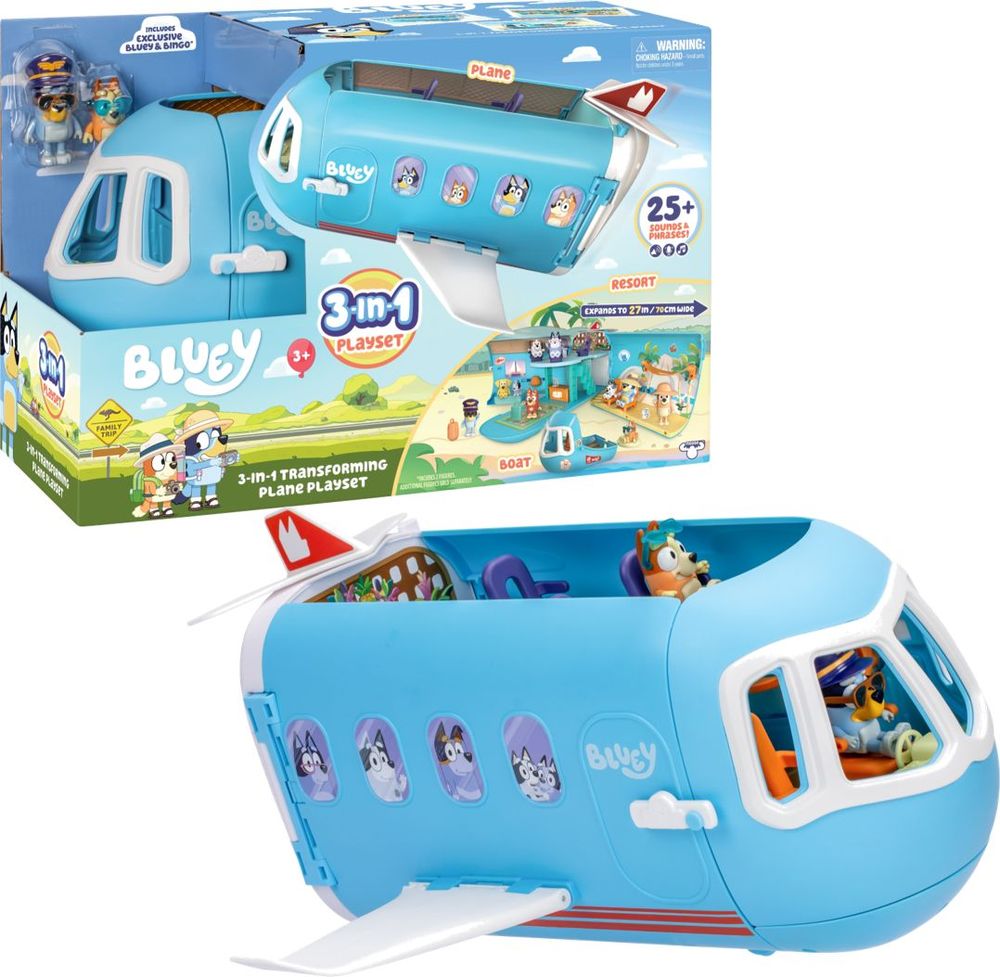 ΣΕΤ ΠΑΙΧΝΙΔΙΟΥ ΑΕΡΟΠΛΑΝΟ 3 ΣΕ 1 BLUEY GIOCHI PREZIOSI