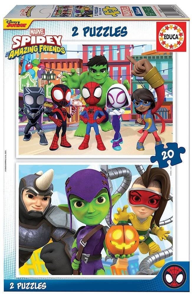 PUZZLE EDUCA SPIDEY - HIS AMAZING FRIENDS 2X20 40 ΤΜΧ (19296)