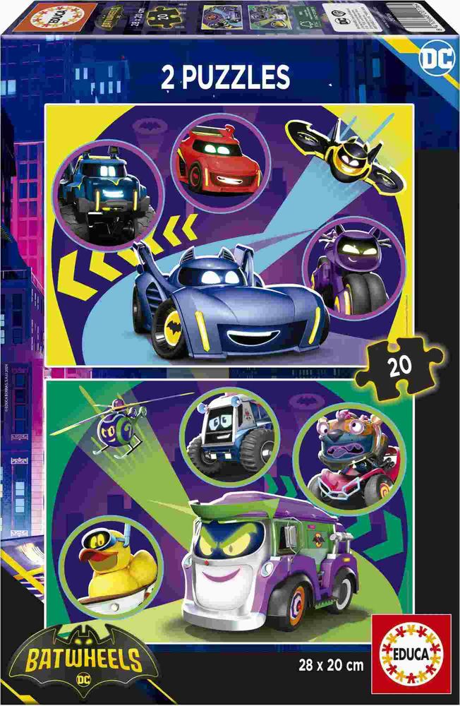 PUZZLE EDUCA BATWHEELS 2X20 40 ΤΜΧ (20106) EDUCA