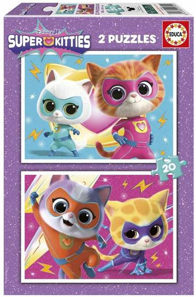 PUZZLE EDUCA SUPER KITTIES 2X20 40 ΤΜΧ (20340)