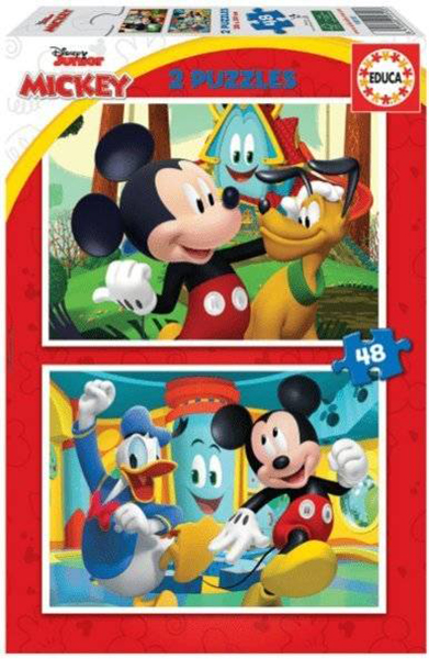 PUZZLE EDUCA MICKEY MOUSE FUN HOUSE 2X48 96 ΤΜΧ (19312) EDUCA