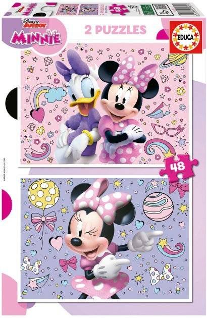PUZZLE EDUCA MINNIE 2X48 96 ΤΜΧ (19674) EDUCA