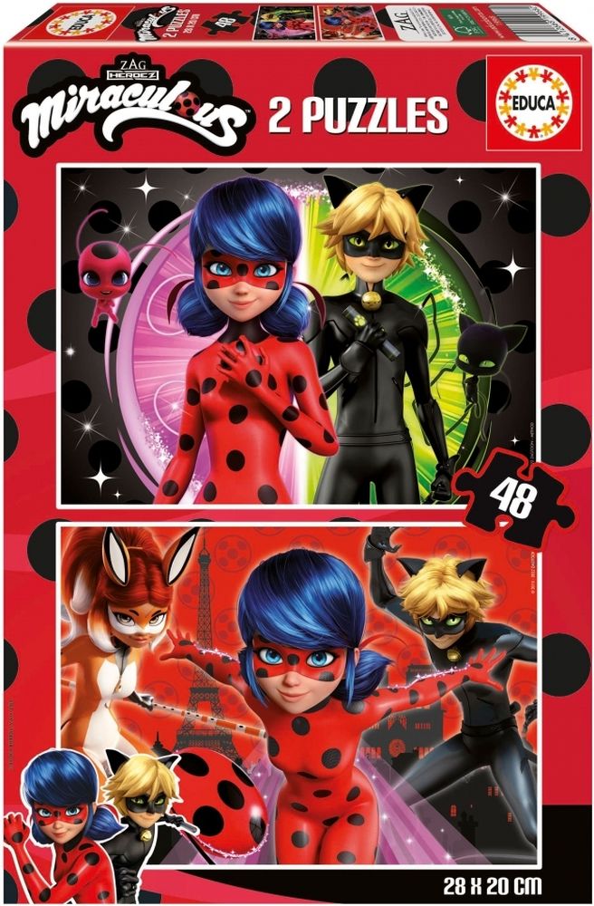 PUZZLE EDUCA LADYBUG 2X48 96 ΤΜΧ (19968) EDUCA