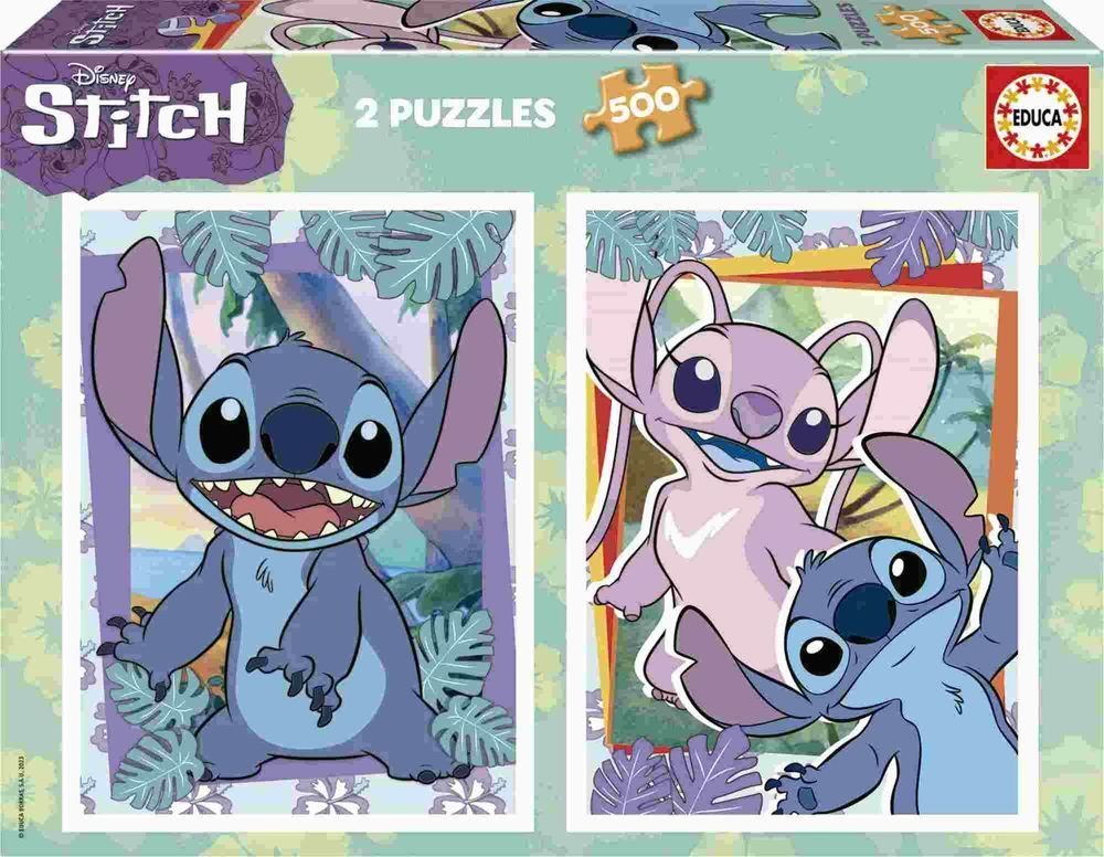 PUZZLE EDUCA 2Χ500 STITCH (19732)
