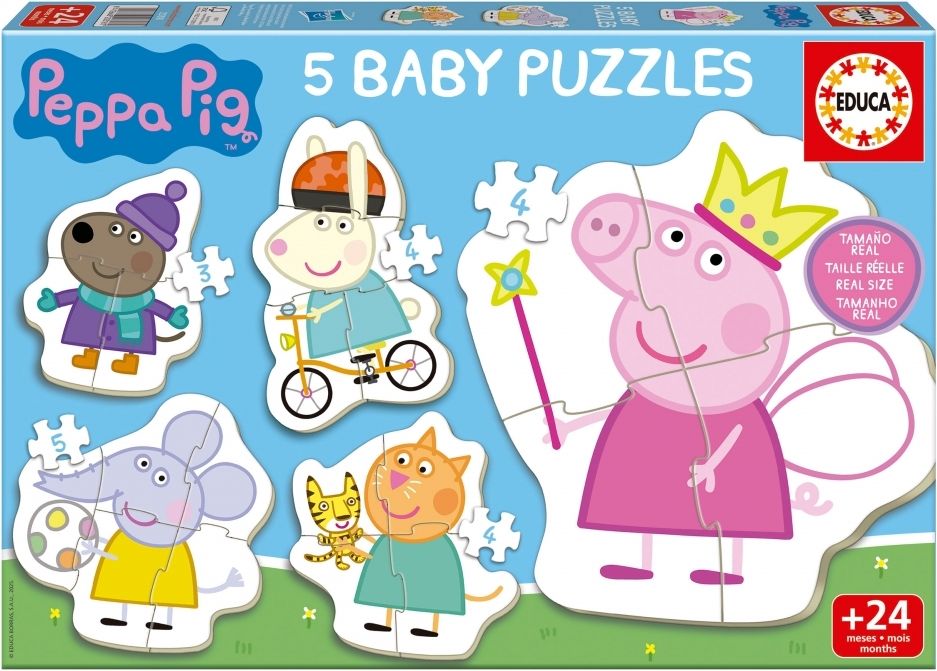 PUZZLE EDUCA BABY PEPPA 3-4-5 ΤΜΧ (20318) EDUCA