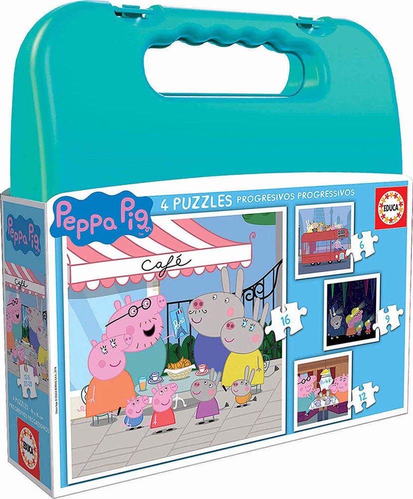 PUZZLE ΒΑΛΙΤΣΑΚΙ EDUCA PEPPA PIG 6-9-12-16 TMX (18112) EDUCA