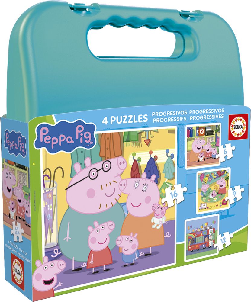 PUZZLE ΒΑΛΙΤΣΑΚΙ EDUCA PEPPA PIG 6-9-12-16 TMX (20328) EDUCA