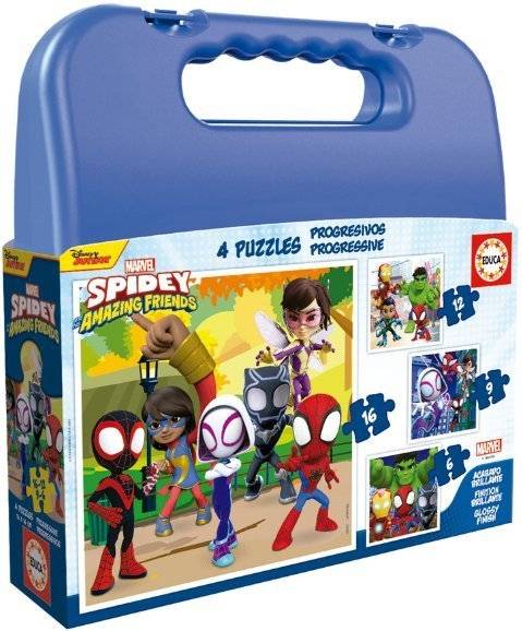 PUZZLE ΒΑΛΙΤΣΑΚΙ EDUCA SPIDEY 6-9-12-16 TMX (19580) EDUCA