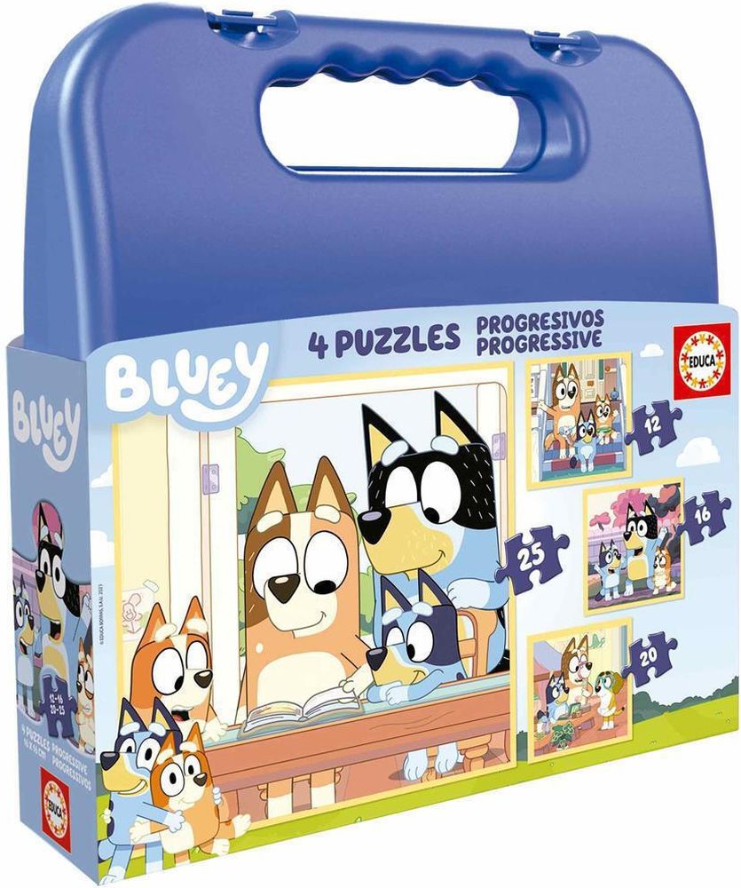 PUZZLE ΒΑΛΙΤΣΑΚΙ EDUCA BLUEY 12-16-20-25 TMX (19830) EDUCA