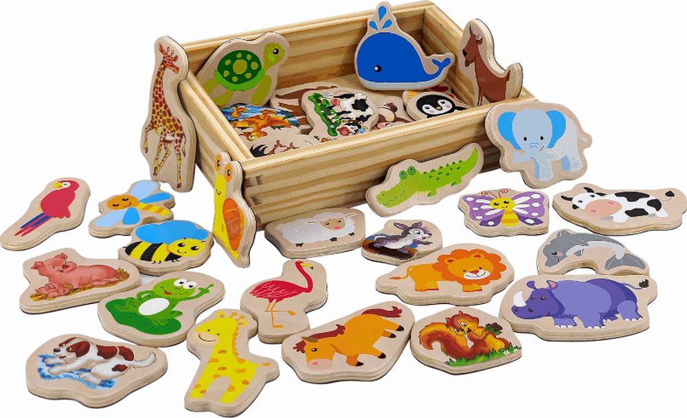 REMUNDO ΜΑΓΝΗΤΙΚΑ ΞΥΛΙΝΑ ΖΩΑ REMOUNDO 34 ΤΜΧ