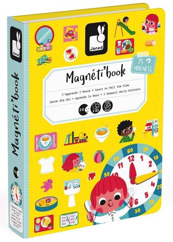 ΜΑΓΝΗΤΙΚΟ ΒΙΒΛΙΟ JANOD ΜΑΘΑΙΝΩ ΤΗΝ ΩΡΑ (J02724) JANOD