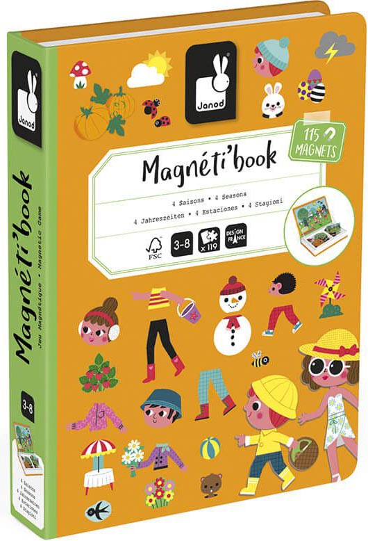JANOD ΜΑΓΝΗΤΙΚΟ ΒΙΒΛΙΟ JANOD 4 ΕΠΟΧΕΣ (J02721)