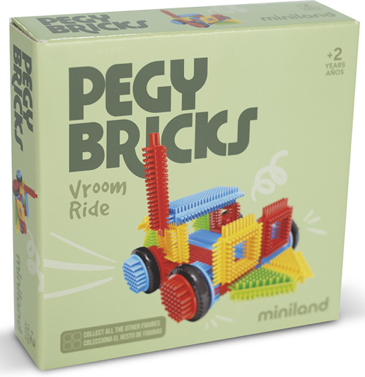 ΠΑΙΧΝΙΔΙ ΚΑΤΑΣΚΕΥΗΣ PEGY BRICKS MINILAND VROOM RIDE MINILAND