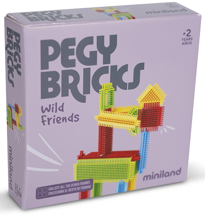 ΠΑΙΧΝΙΔΙ ΚΑΤΑΣΚΕΥΗΣ PEGY BRICKS MINILAND WILD FRIENDS MINILAND