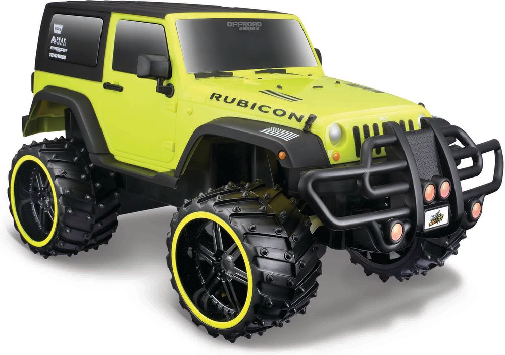 MAISTO OFF ROAD  JEEP WRANGLER RUBICON YELLOW MAISTO 1:16 RC