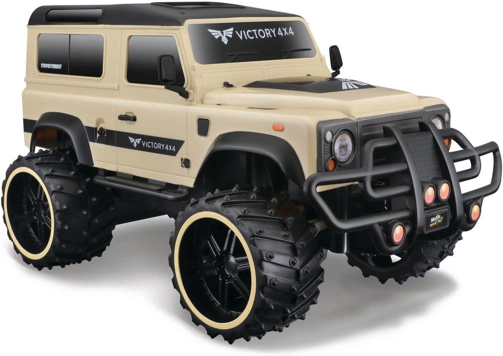OFF ROAD LAND ROVER DEFENDER BEIGE MAISTO 1:16 RC MAISTO