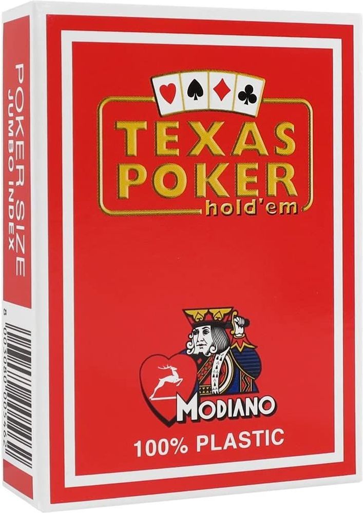 ΤΡAΠΟΥΛΑ MODIANO TEXAS POKER HOLDEM ΚΟΚΚΙΝΟ MODIANO