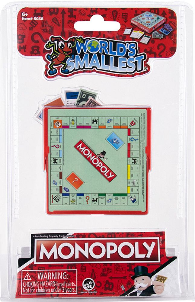 WORLDS SMALLEST MONOPOLY WORLDS SMALLEST