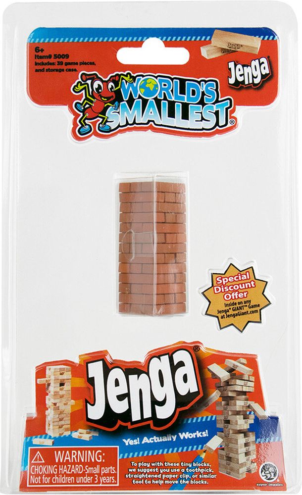 WORLDS SMALLEST JENGA WORLDS SMALLEST