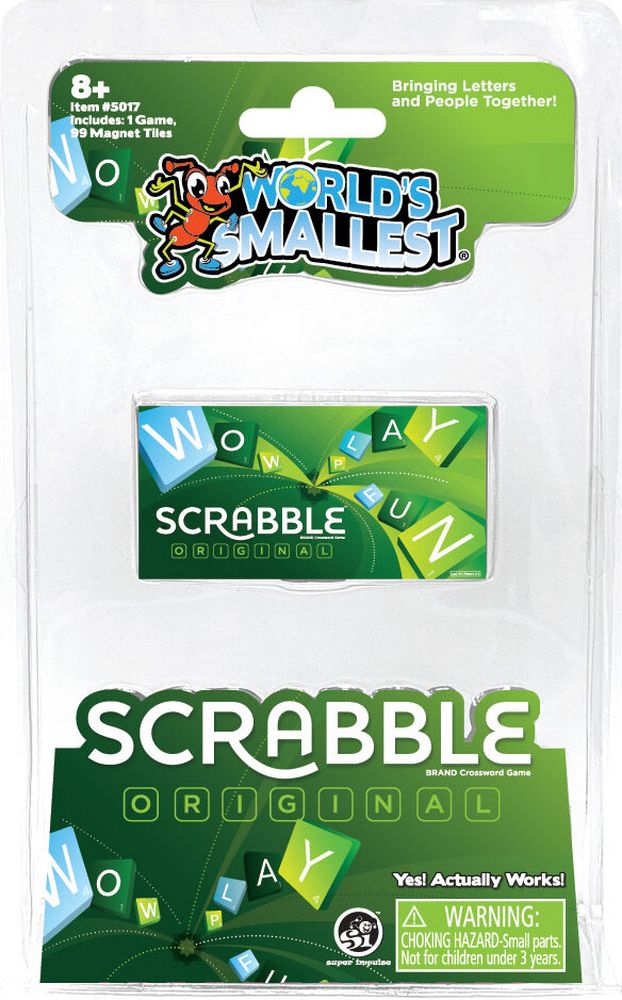 SCRABBLE WORLDS SMALLEST WORLDS SMALLEST
