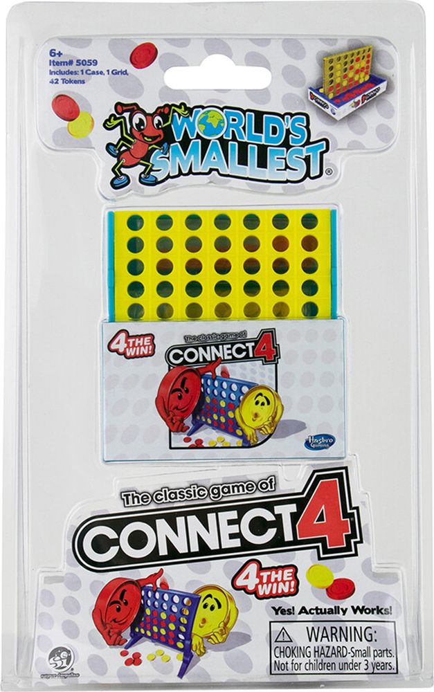 WORLDS SMALLEST CONNECT 4 WORLDS SMALLEST