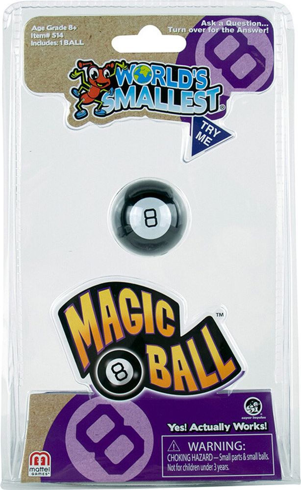 MAGIC 8 BALL WORLDS SMALLEST WORLDS SMALLEST