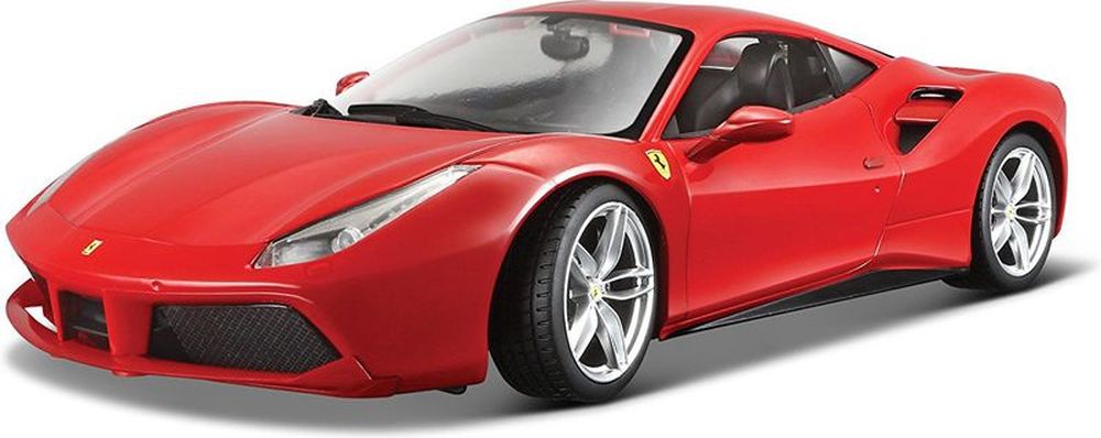 FERRARI 488 GTB BBURAGO ΜΕΤΑΛΛΙΚΟ ΑΝΤΙΓΡΑΦΟ 1:18 RED BBURAGO