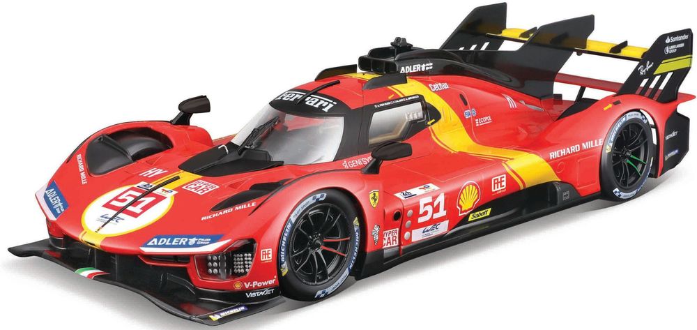 FERRARI RACING 499P (LEMANS) BBURAGO ΜΕΤΑΛΛΙΚΟ ΑΝΤΙΓΡΑΦΟ 1:18 RED