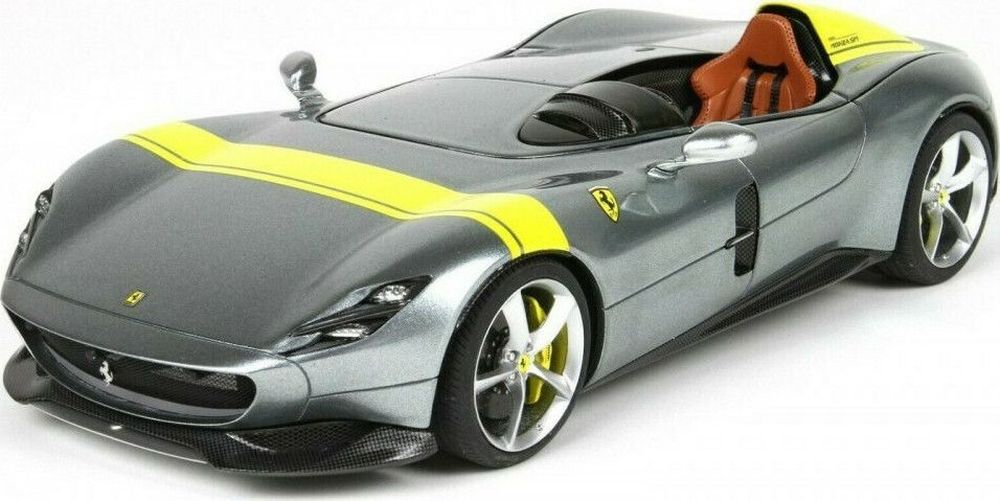 FERRARI MONZA SP1 BBURAGO ΜΕΤΑΛΛΙΚΟ ΑΝΤΙΓΡΑΦΟ 1:18 SILVER BBURAGO